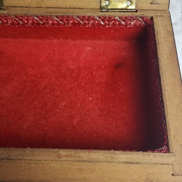 Vintage Middle Eastern Inlay Mosaic Wooden Box - Picture 5 of 12